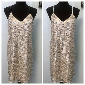 Sleeveless Mint Green Sequins Midi Dress